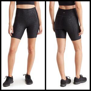 💕MARIKA💕 Hazel Bermuda Bike Shorts ~ Black Large L NWT